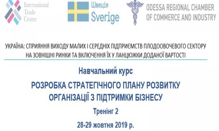 Тренінг «Розробка  стратегічного плану розвитку організації з підтримки бізнесу».